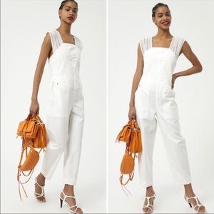 Rebecca Minkoff Woman’s White Lace Jaidyn Jumpsuit